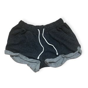 3 FOR $20 DIVIDED Neutral Y2K Stretch Waist XS Drawstring Cuffed Athletic Shorts